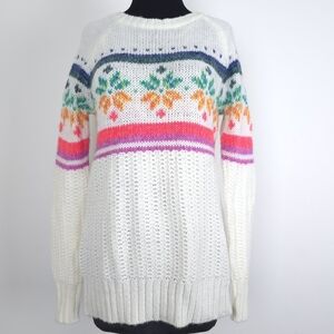 American Eagle Outfitters Ivory wool mohair blend sweater